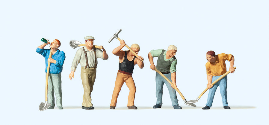 Preiser Workers (5) Exclusive Figure Set PR10461