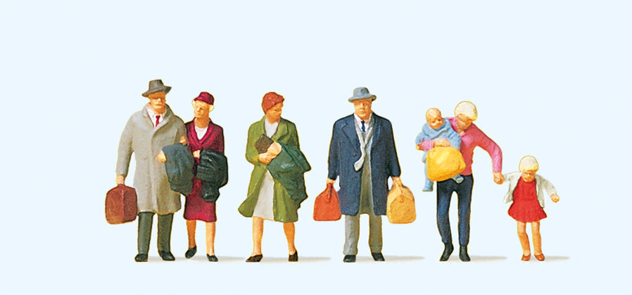 Preiser Walking Passengers (7) Exclusive Figure Set PR10511