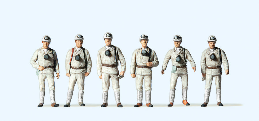 Preiser Miners (6) Exclusive Figure Set PR10555