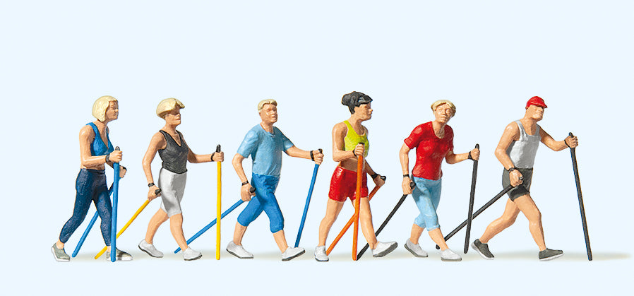 Preiser Nordic Walkers (6) Exclusive Figure Set PR10575