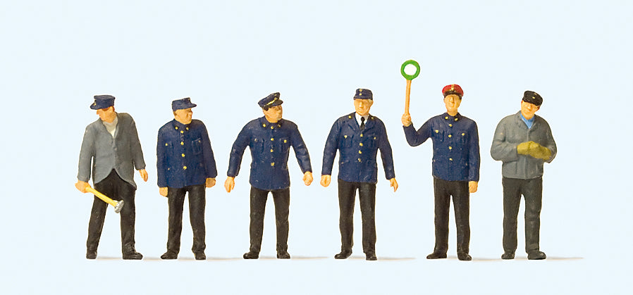 Preiser DB Railway Personnel Era III (6) Exclusive Figure Set PR10584