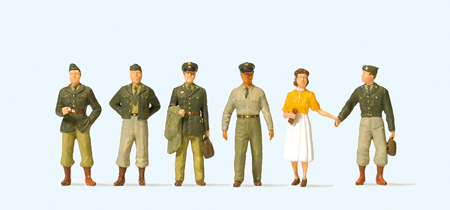 Preiser American Soldiers (6) Exclusive Figure Set PR10594