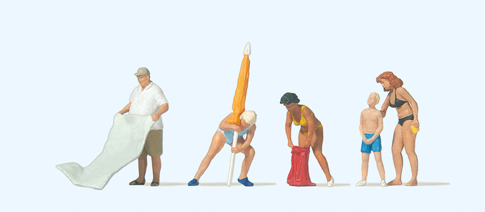 Preiser Ready for Sunbathing (5) Exclusive Figure Set PR10694