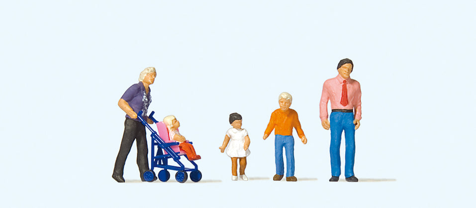 Preiser Family Outing (5) Exclusive Figure Set PR10721
