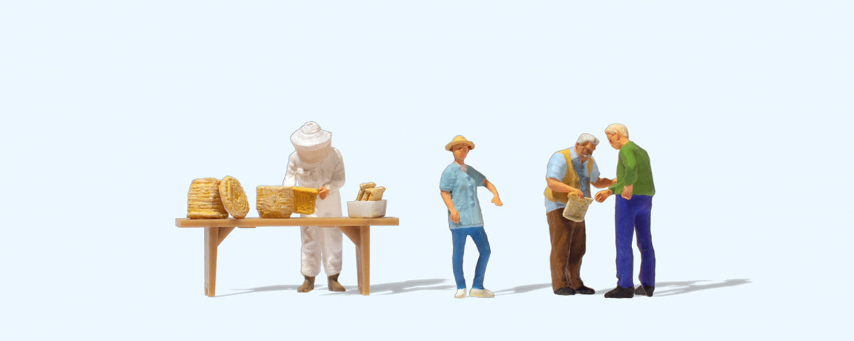 Preiser At the Beekepers (4) Exclusive Figure Set PR10753