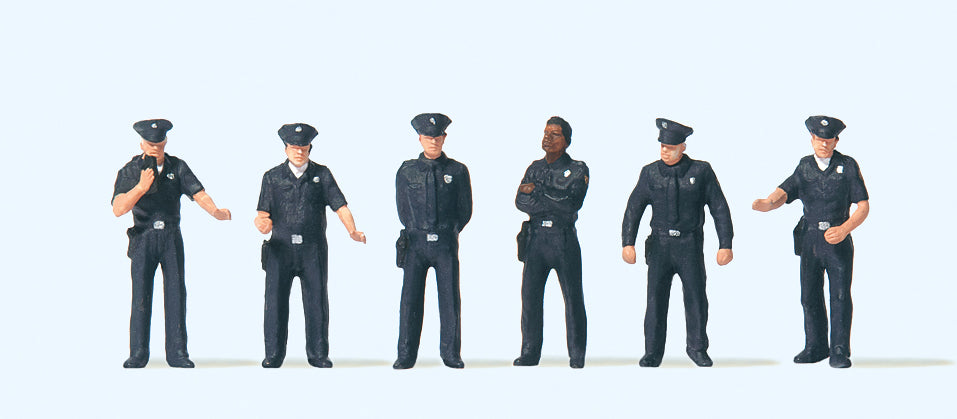 Preiser US City Police (6) Exclusive Figure Set PR10799