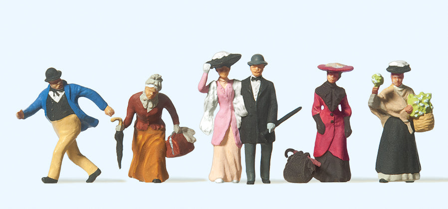 Preiser Passengers/Passers By 1900 (6) Exclusive Figure Set PR12138
