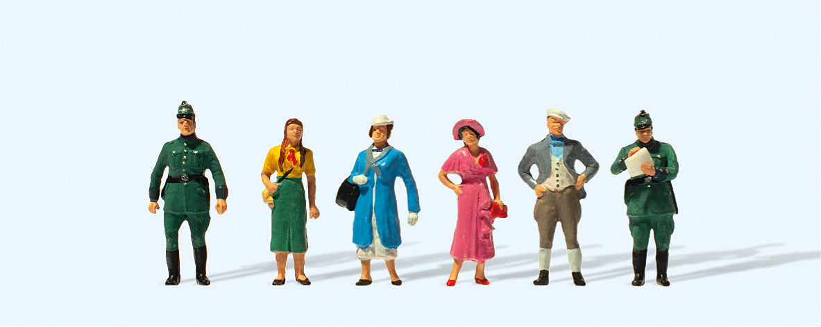Preiser Street Scene 1936 (6) 75th Anniversary Figure Set PR12483