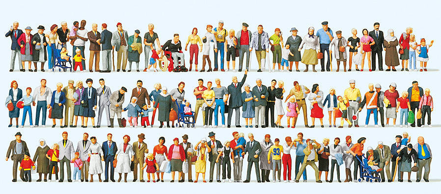 Preiser On the Streets (100) Exclusive Figure Super Set PR13002