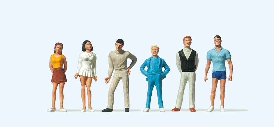 Preiser Teenagers (6) Standard Figure Set PR14003