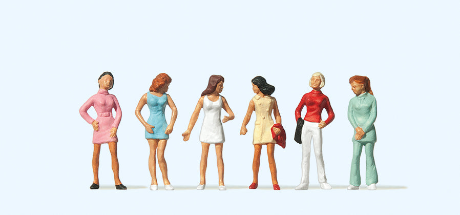 Preiser Teenage Girls (6) Standard Figure Set PR14006