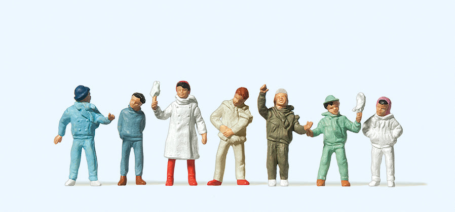 Preiser Children (7) Standard Figure Set PR14007