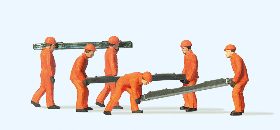 Preiser Sleeper Layers (6) with Sleepers Standard Figure Set PR14036