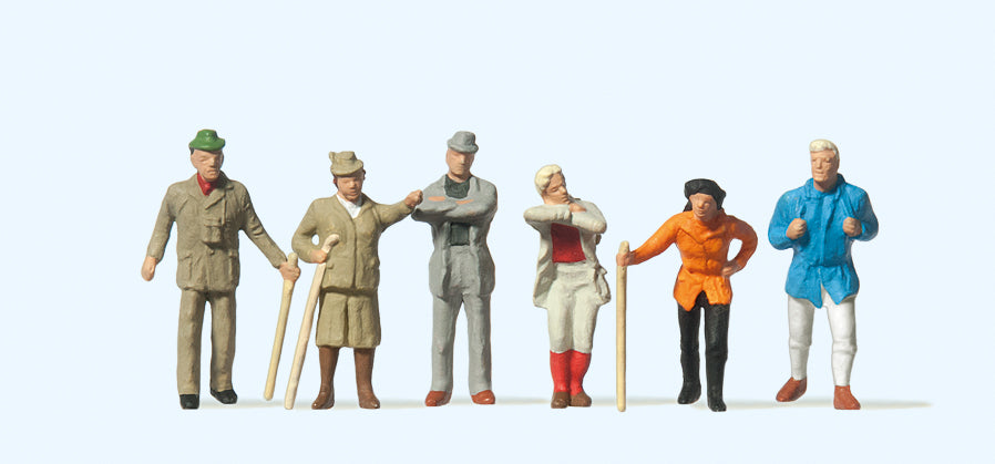 Preiser Wanderers (6) Standard Figure Set PR14077