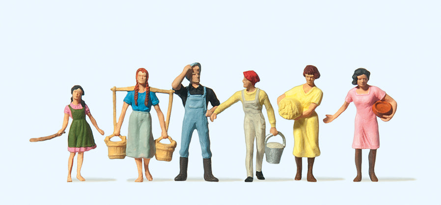 Preiser On the Farm (6) Standard Figure Set PR14083