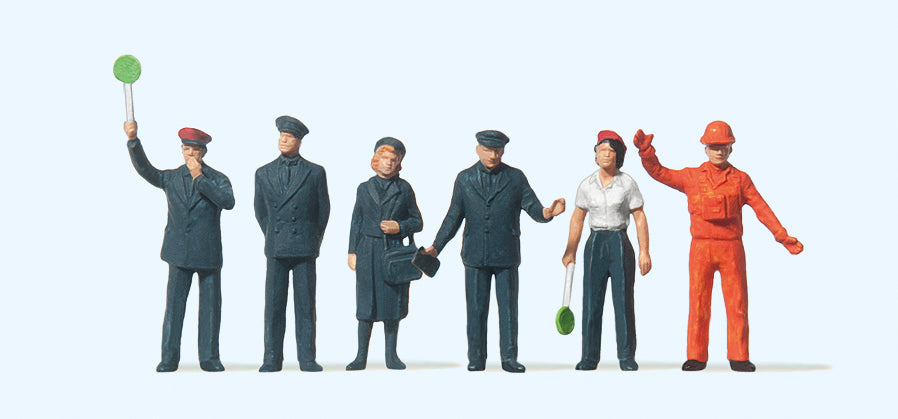 Preiser DB Train Personnel (6) Standard Figure Set PR14140