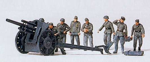 Preiser German Reich 1939-45 Light Field Howitzer Kit PR16514