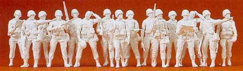 Preiser US Army Modern Infantry (16) Kit PR16529