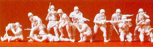 Preiser US Army Modern Infantry (12) Kit PR16533