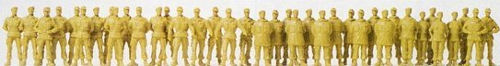 Preiser German Army Standing/Walking Soldiers (39) Kit PR16543