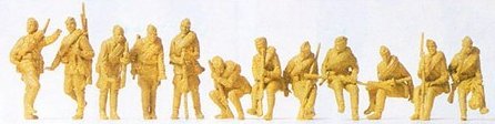 Preiser USSR 1942 Tank Infantrymen (12) Kit PR16545