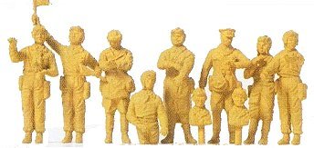 Preiser USSR 1942 Tank Crew (10) Kit PR16546