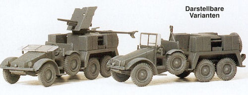 Preiser German Reich 1939-45 Kfz69 Limber Truck Kit PR16553