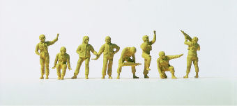 Preiser US Army 2000 Tank Crew (8) Kit PR16567