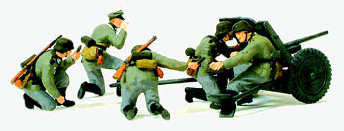 Preiser German Reich 1939-45 PAK L/45 In Action with Gunners Kit PR16591