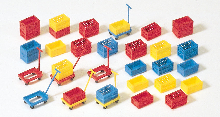 Preiser Plastic Crates/Boxes Kit PR17113