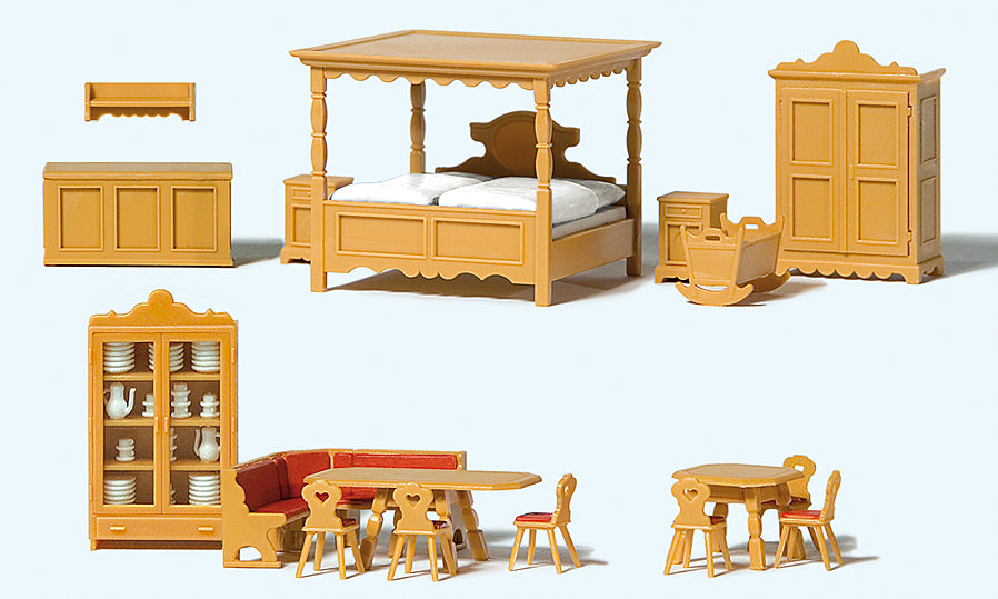 Preiser Country House Furniture Set PR17710