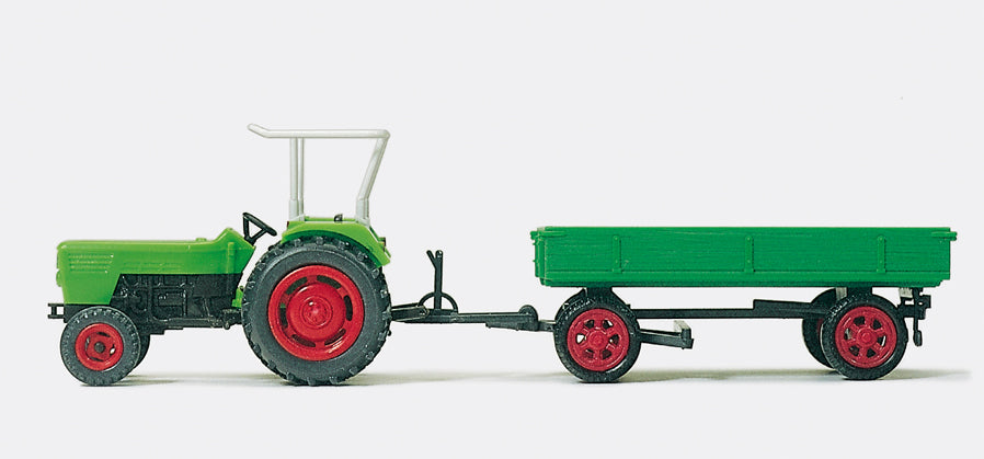 Preiser Deutz D6206 with Trailer PR17914
