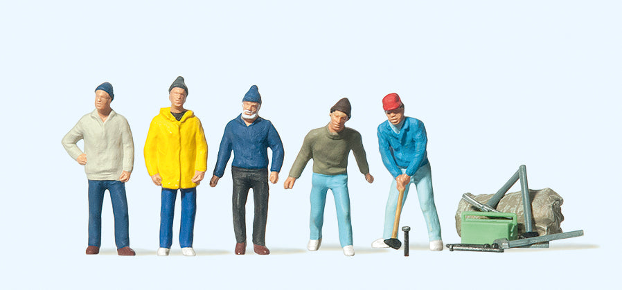 Preiser Circus Workers (5) Figure Set PR20261