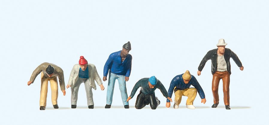 Preiser Circus Tent Erectors (6) Figure Set PR20263