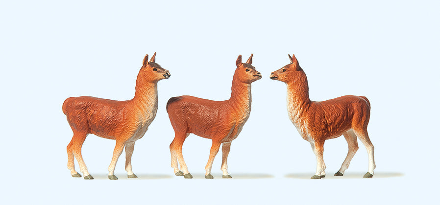 Preiser Circus Llamas (3) Figure Set PR20389