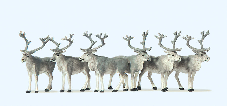 Preiser Circus Reindeers (6) Figure Set PR20394
