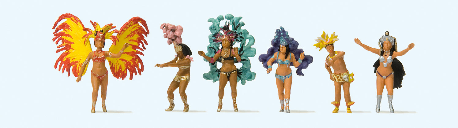 Preiser Carnival Samba Dance Group (6) Figure Set PR24625