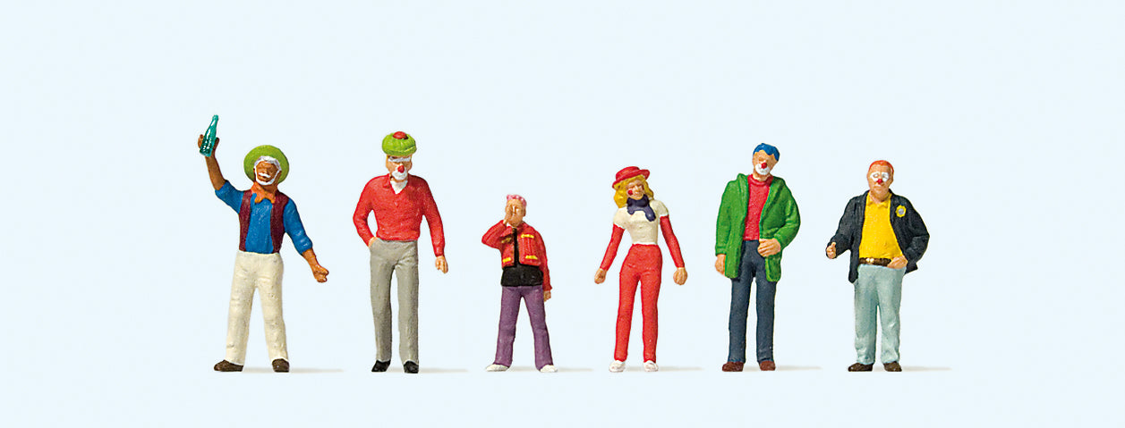 Preiser Carnival Goers (6) Figure Set PR24642