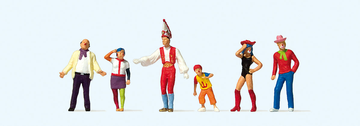 Preiser Carnival Goers (6) Figure Set PR24644