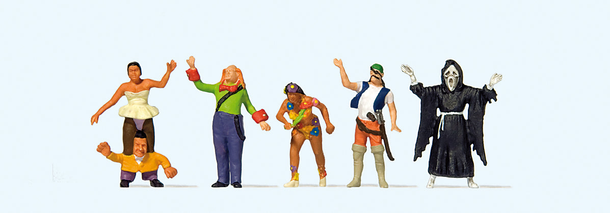 Preiser Carnival Goers (6) Figure Set PR24646