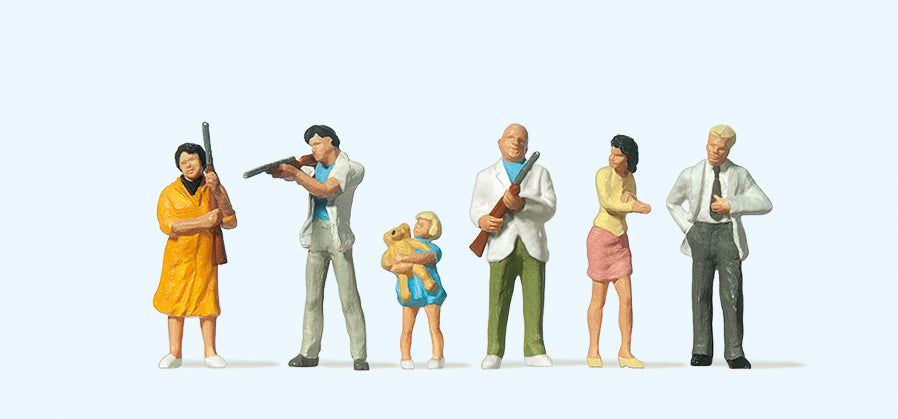 Preiser Fairground Shooting Gallery (6) Figure Set PR24662