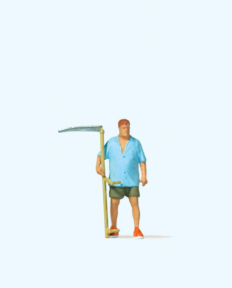 Preiser Farmer with Scythe Figure PR28217