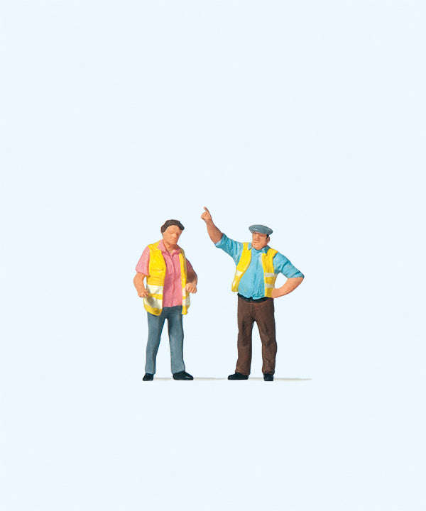 Preiser Yellow Vests (2) Figures PR28235