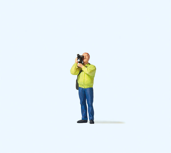 Preiser Man with Video Camera Figure PR28257