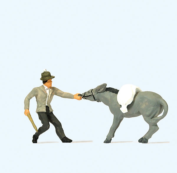 Preiser Lively Donkey Figure PR29087