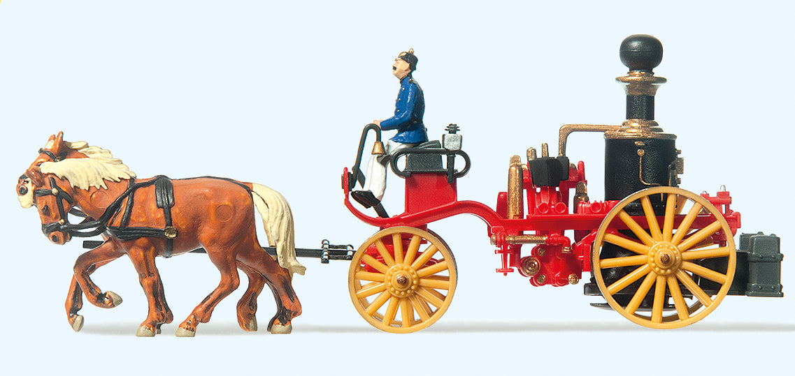Preiser Horse Drawn Steam Fire Engine (1900) PR30428