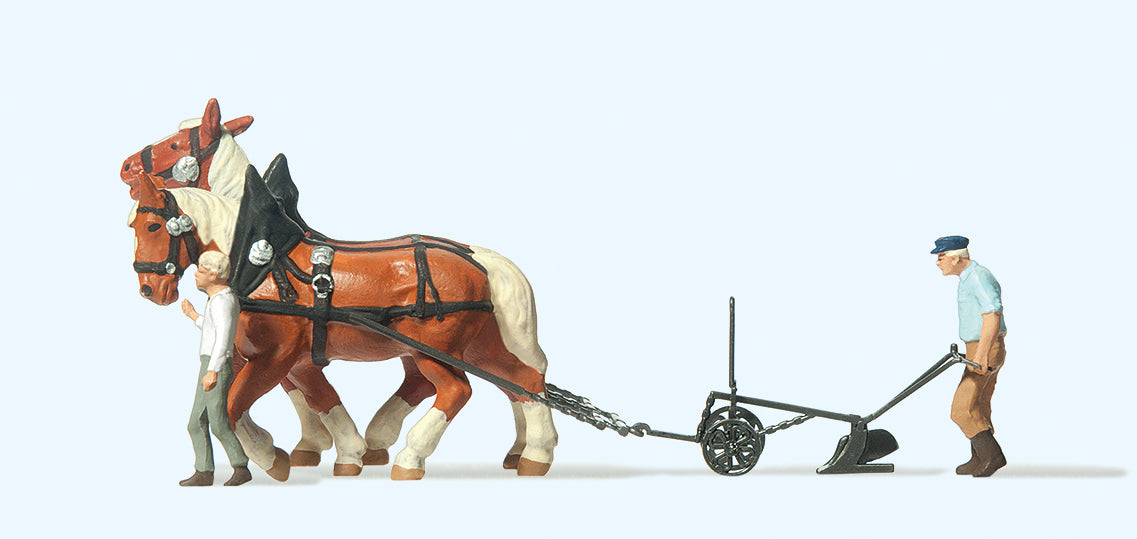 Preiser Horse Drawn Plough PR30431