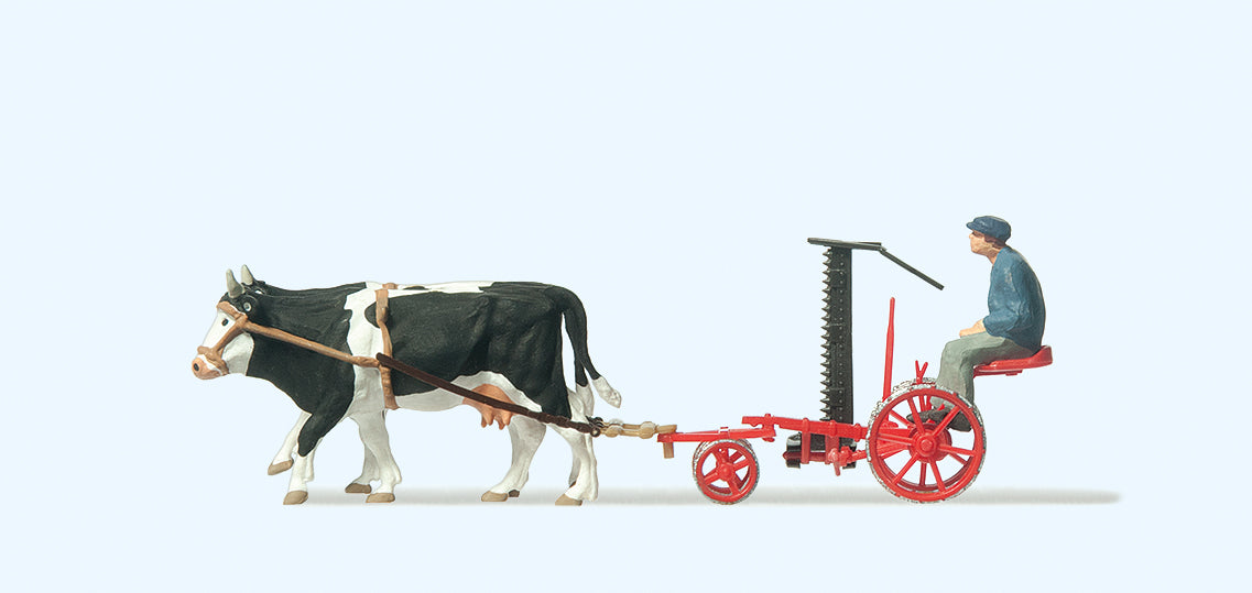 Preiser Cattle Drawn Reaper PR30443