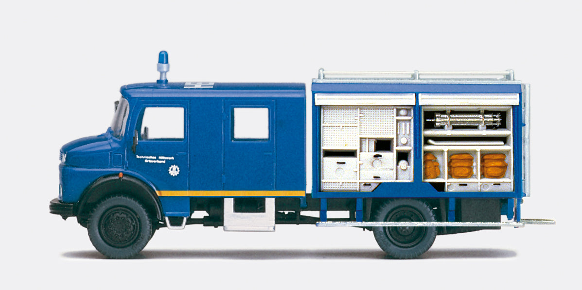 Preiser THW Special Vehicle MB LA 911B Kit PR31168