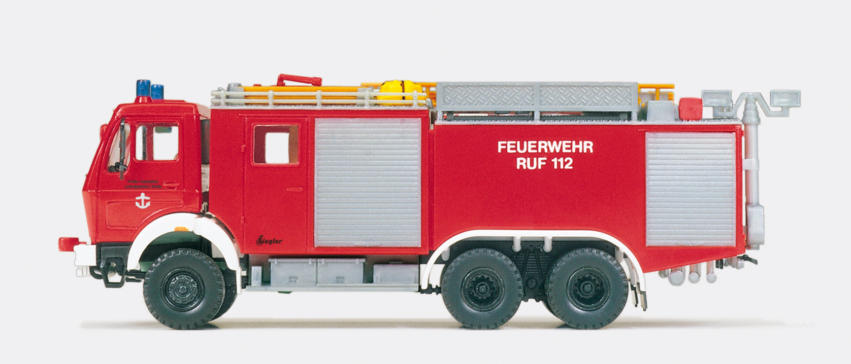 Preiser Fire Service Tank Pumper MB 2632 AK/38 Ziegler Body Kit PR31172